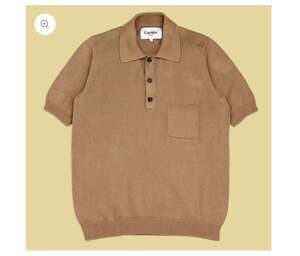 Corridor New York Knit Slouchy Polo Shirt Size S Mens oversized 100% cotton